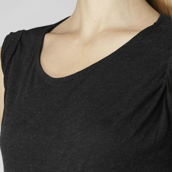 Allsaints Riviera Jersey Gathered Asymmetrical Dress Angora Viscose Sz 6 - Picture 8 of 16